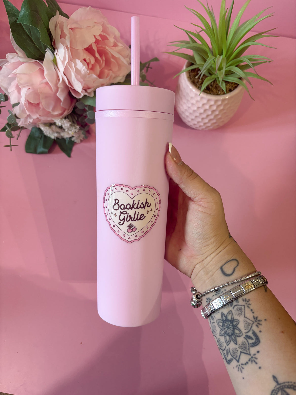Bookish Girlie 16oz Skinny Tumbler