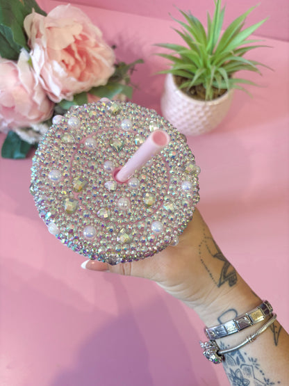 Holographic Doodle Hearts 24oz Cold Cup