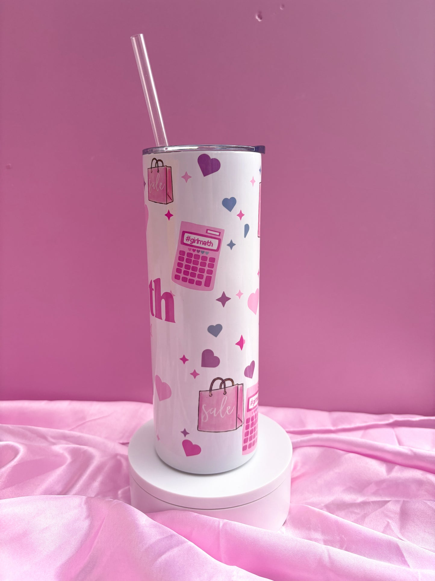 Girl Math 20oz Tumbler With Straw