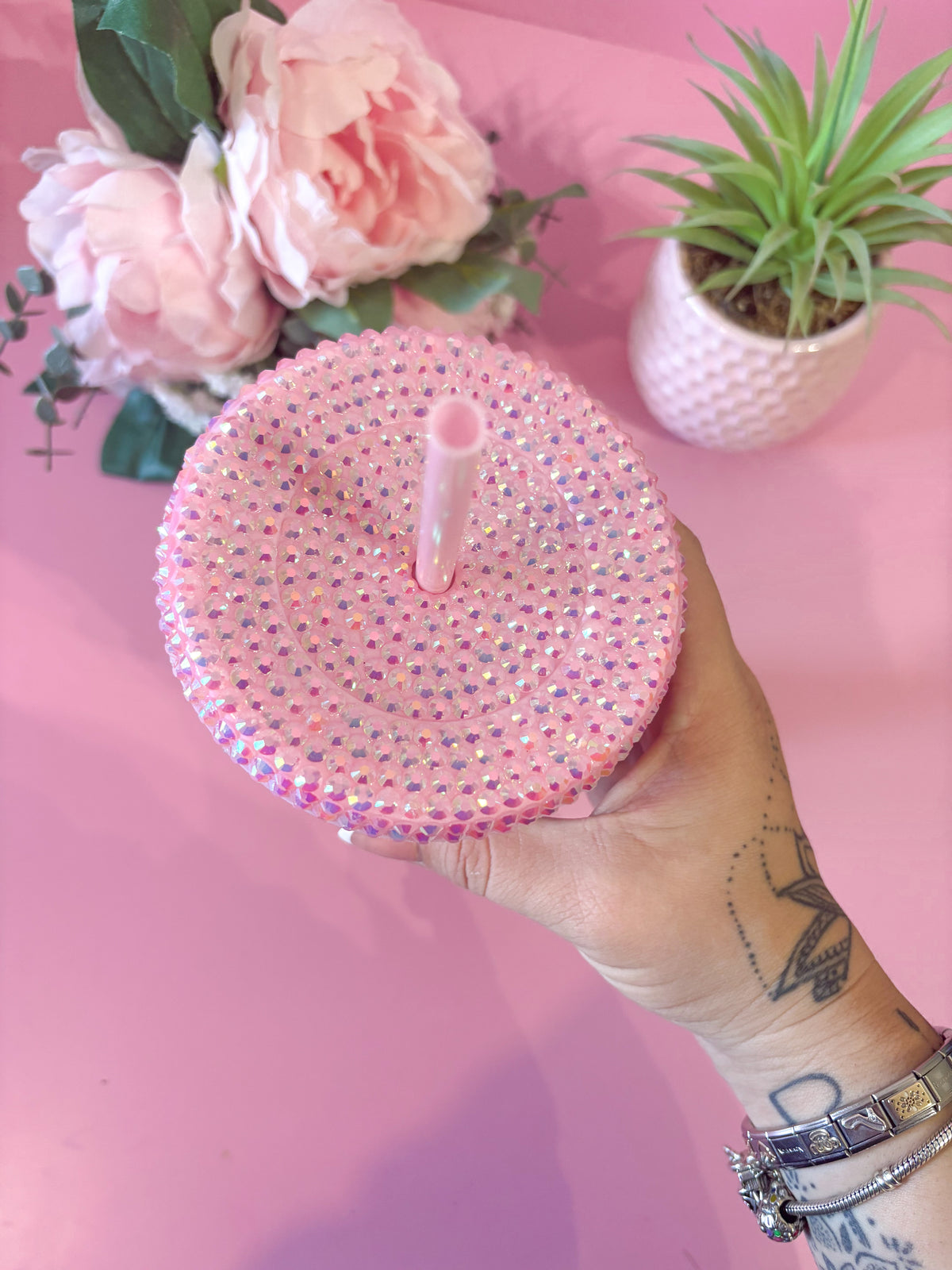 Sweary Hearts Pink 24oz Cold Cup