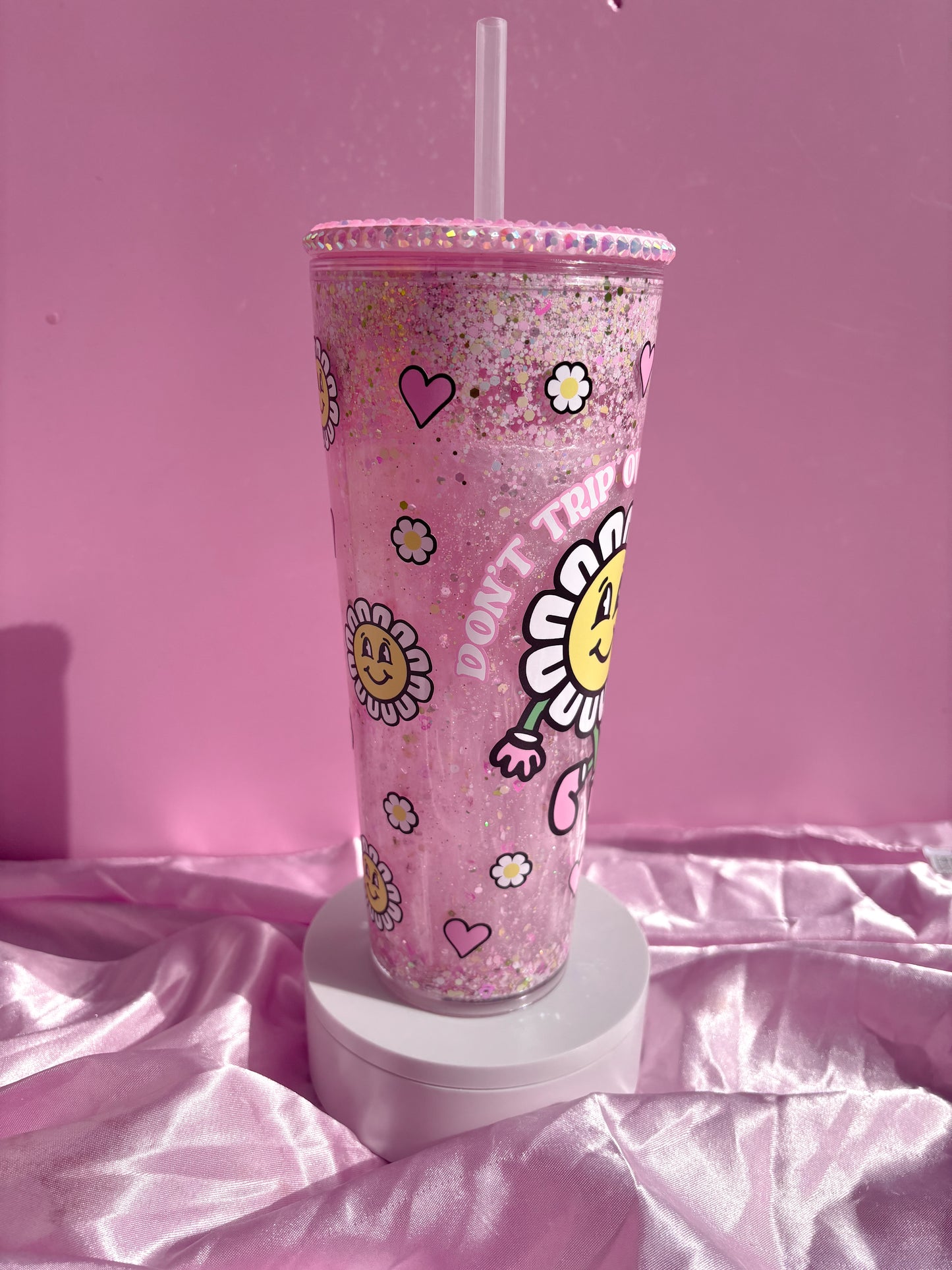 Don't Trip 24oz Snowglobe Tumbler