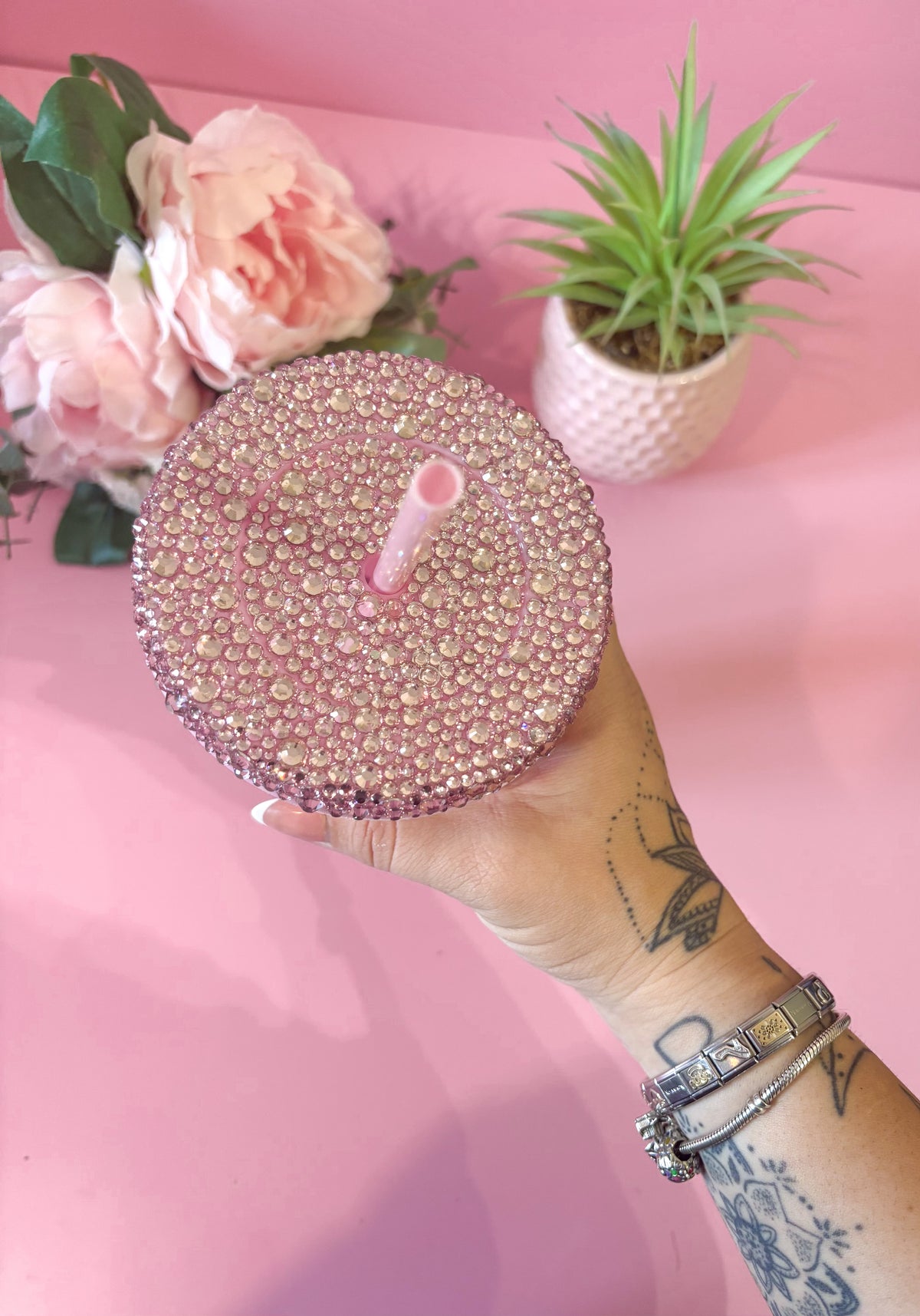 Ghost & Pumpkins Pink 24oz Cold Cup