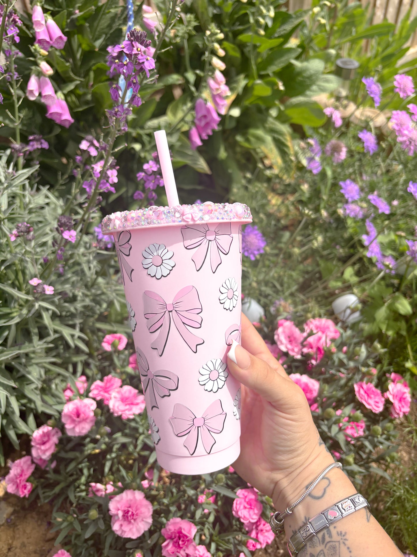 Bows & Daisy 24oz Cold Cup