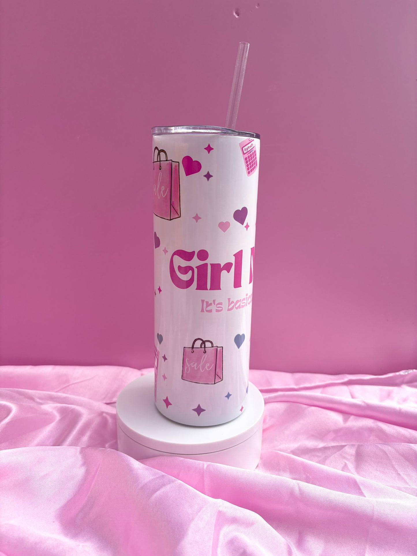 Girl Math 20oz Tumbler With Straw